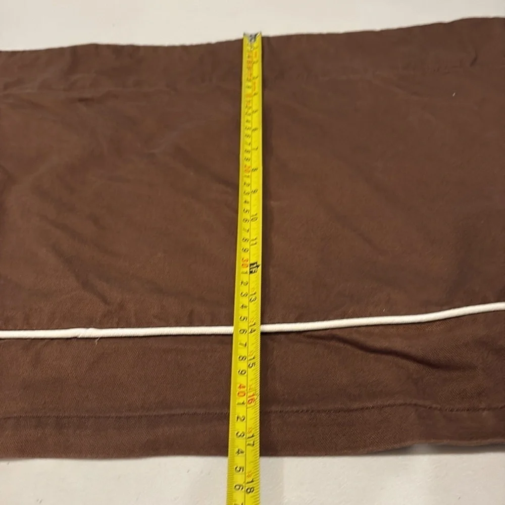 Pottery barn kids - Brown Valance Curtain.  Window treatment. Set of 2.